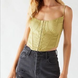 Pacsun Kendall and Kylie green corset top